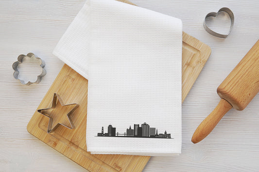 New Haven Connecticut map tea towel