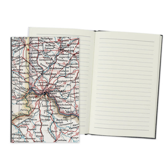 Cincinnati Ohio Vintage Map Travel Journal