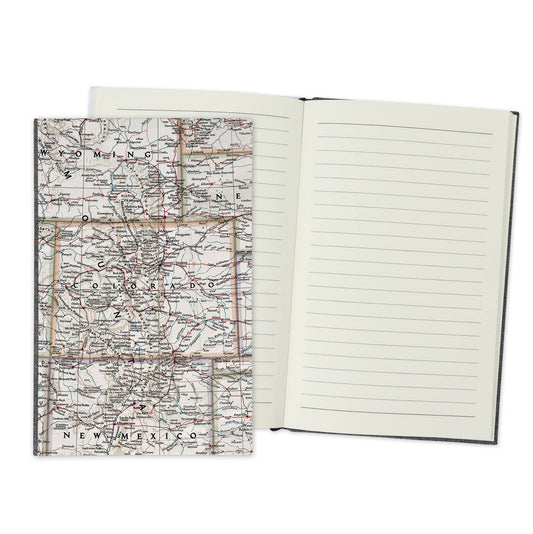 Colorado Vintage Map Travel Journal