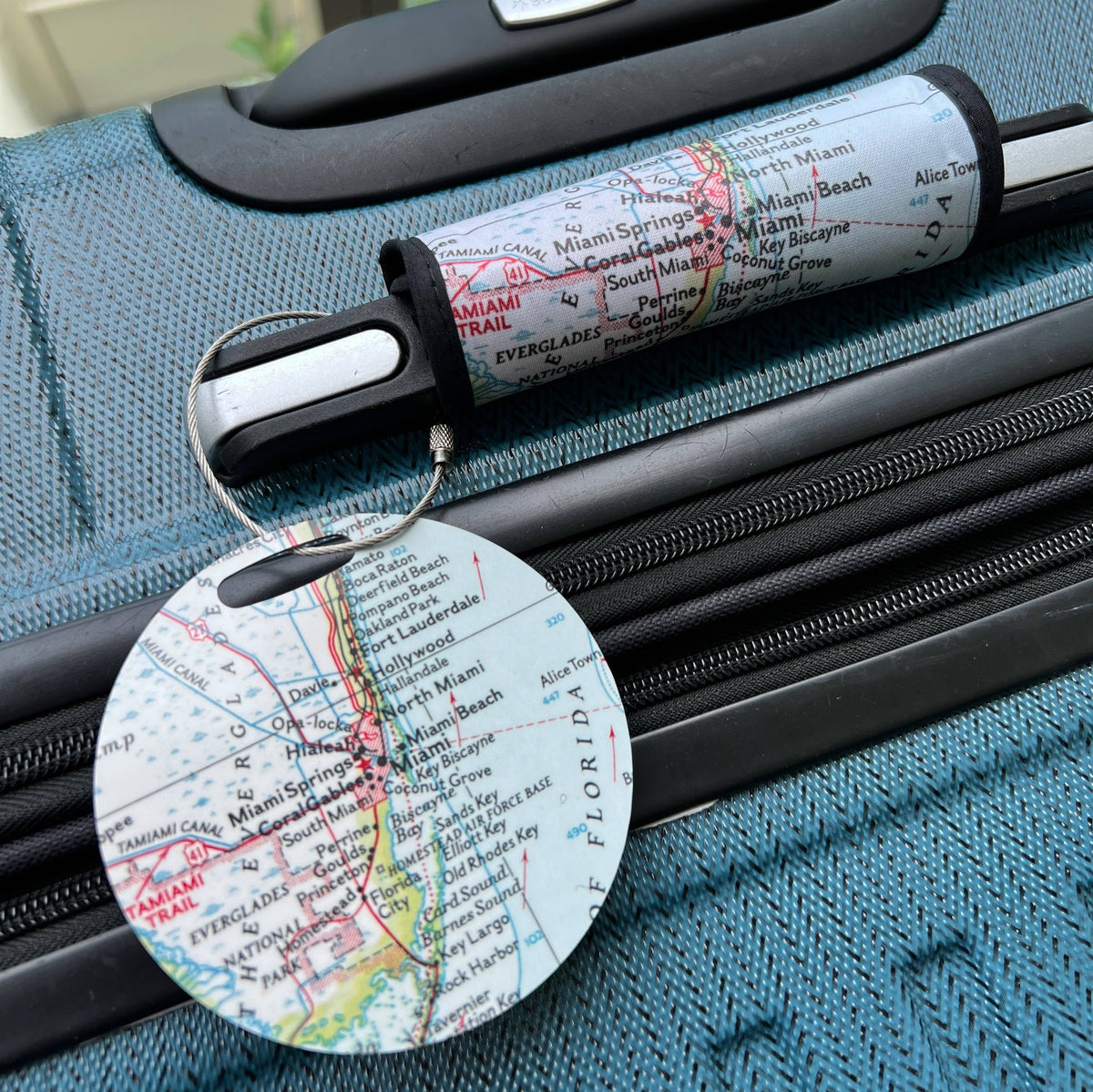 Tacoma Washington Map Luggage Tag view 2