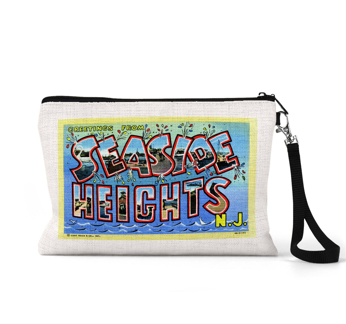 Seaside Heights New Jersey wristlet travel pouch