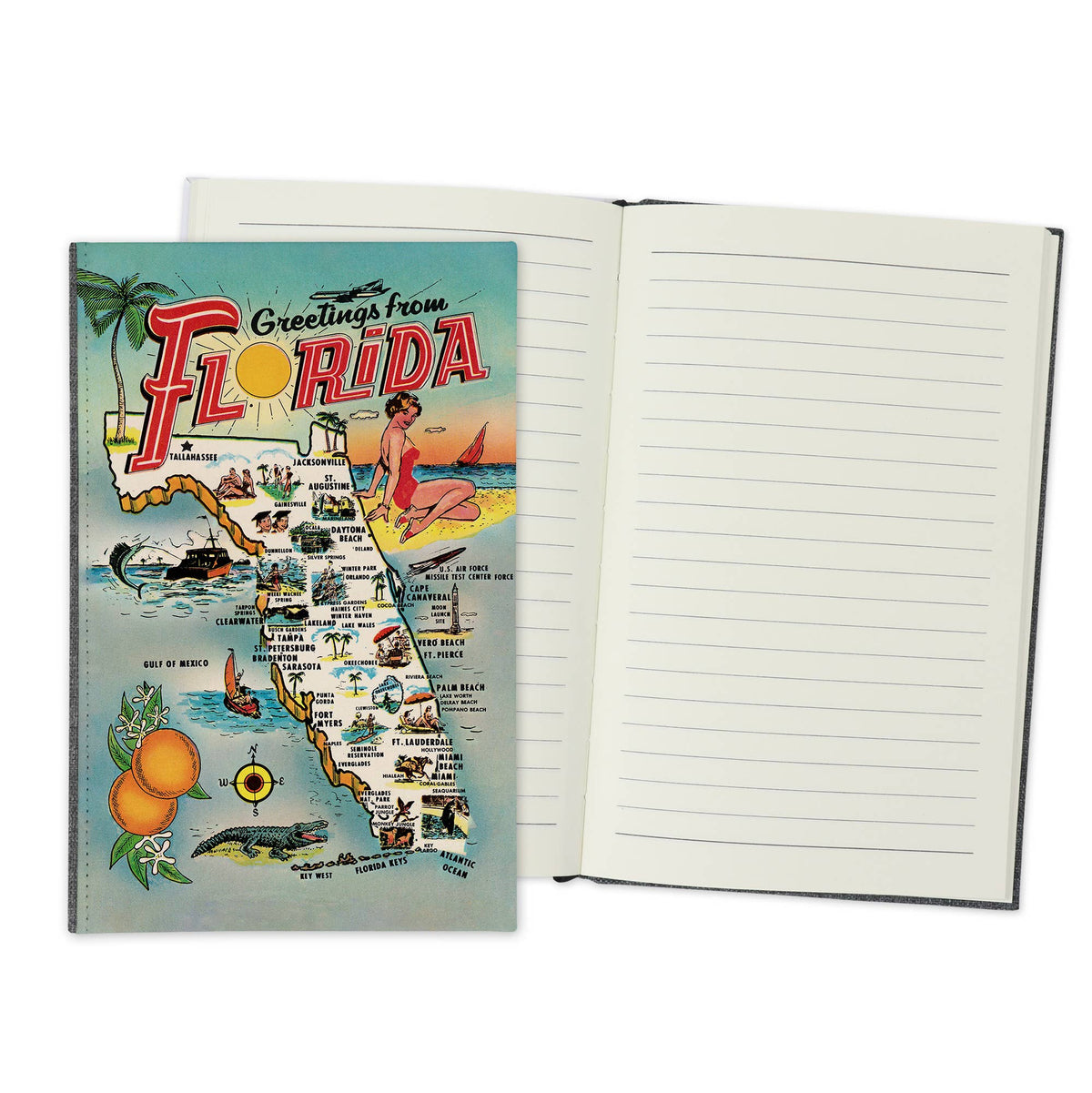 Florida Vintage Map Travel Journal