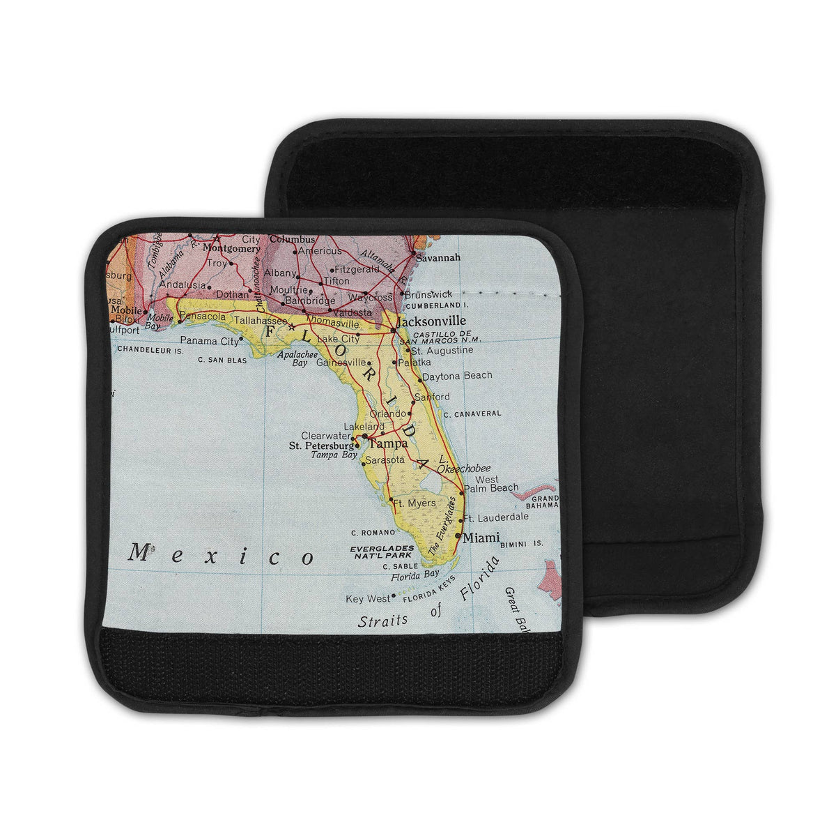 Florida Map Luggage Tag and Handle Wrap view 3