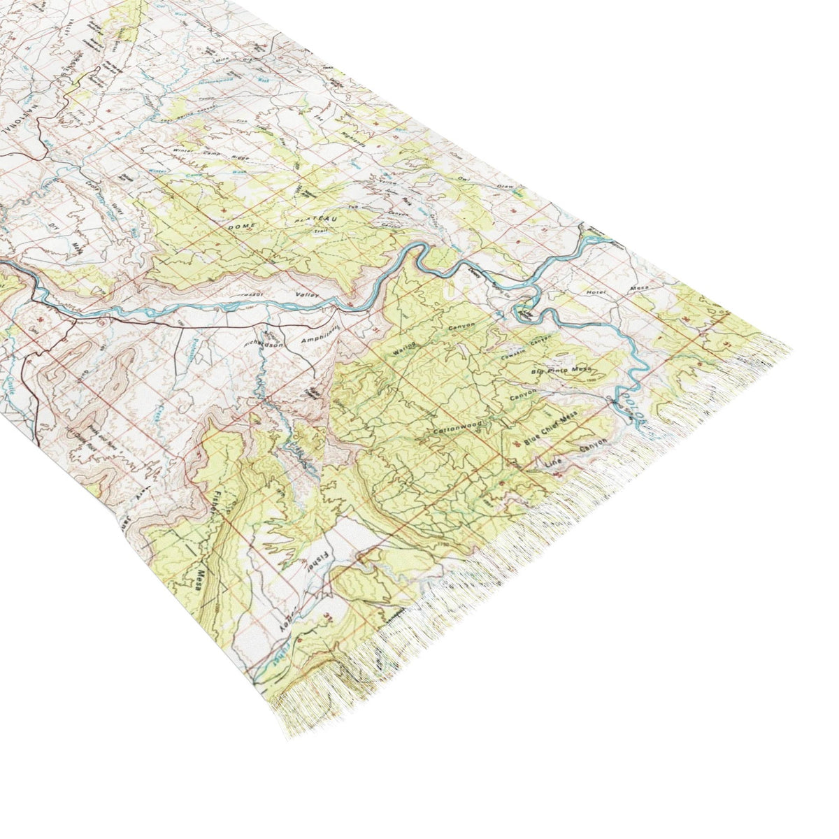 Arches National Park Utah Map Travel Scarf view 2