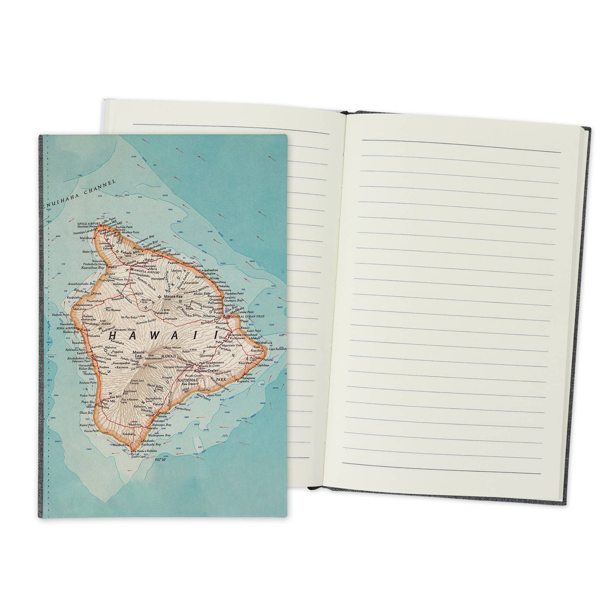 Big Island Hawaii Vintage Map Travel Journal