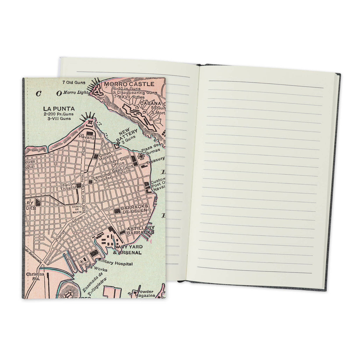 Havana Cuba Vintage Map Travel Journal