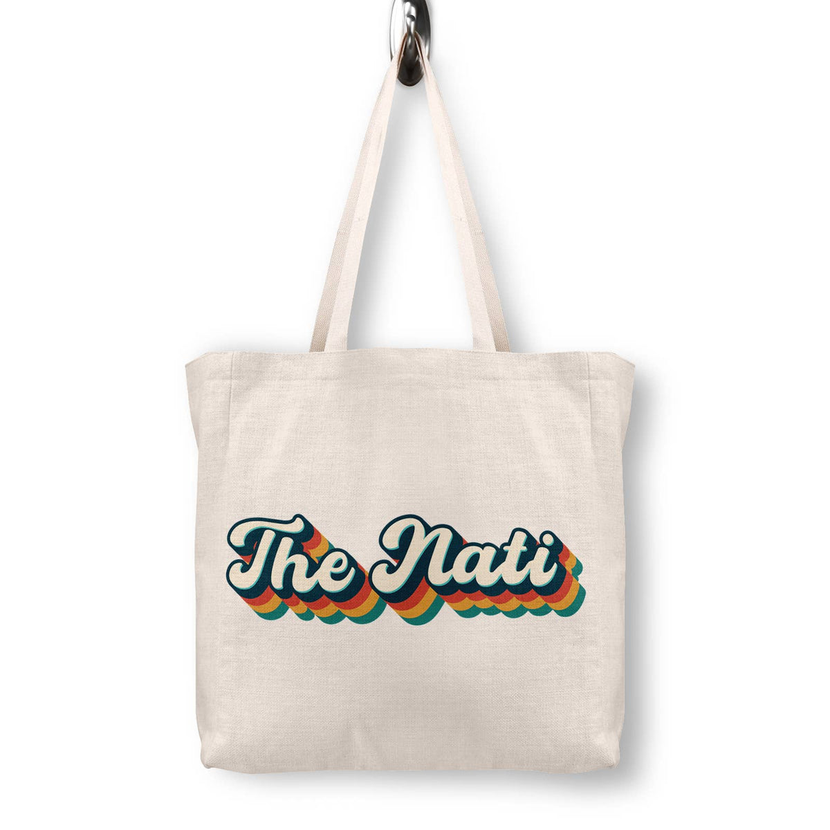 Retro Cincinnati Canvas Tote Bag