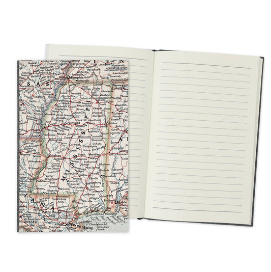 Mississippi Vintage Map Travel Journal