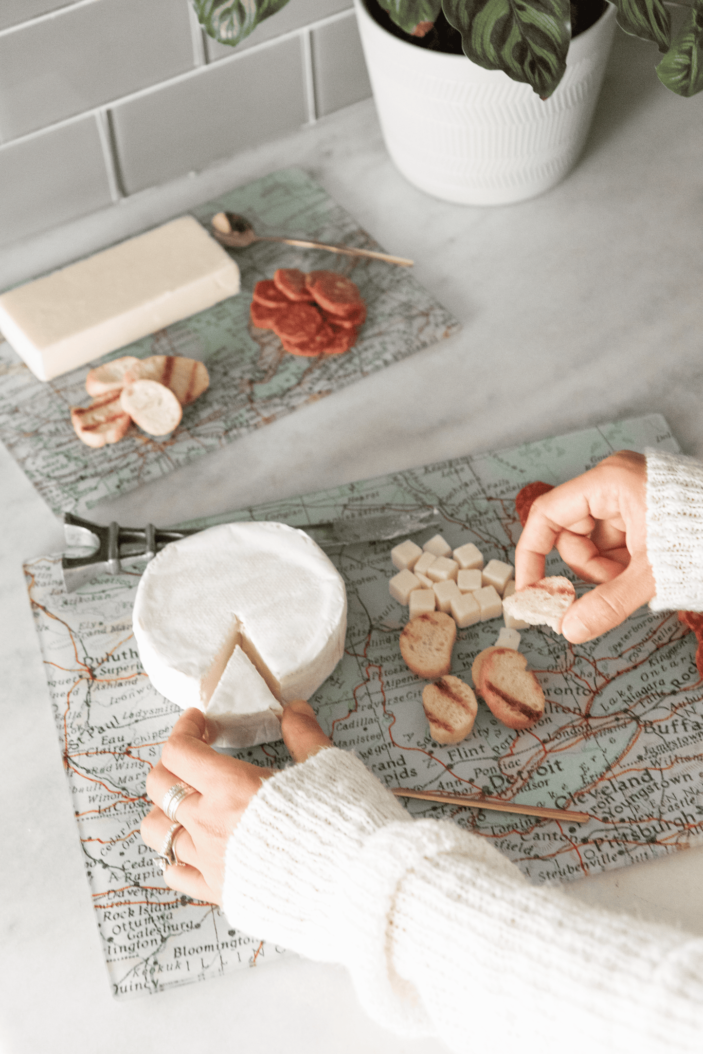 Ruidoso New Mexico Map Cutting Board | Travel Gift | Kitchen Decor