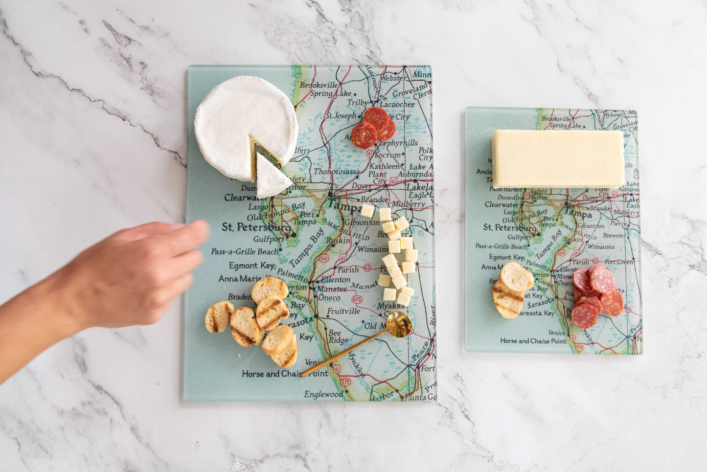 Abilene Texas Map Cutting Board | Texas Kitchen Gift