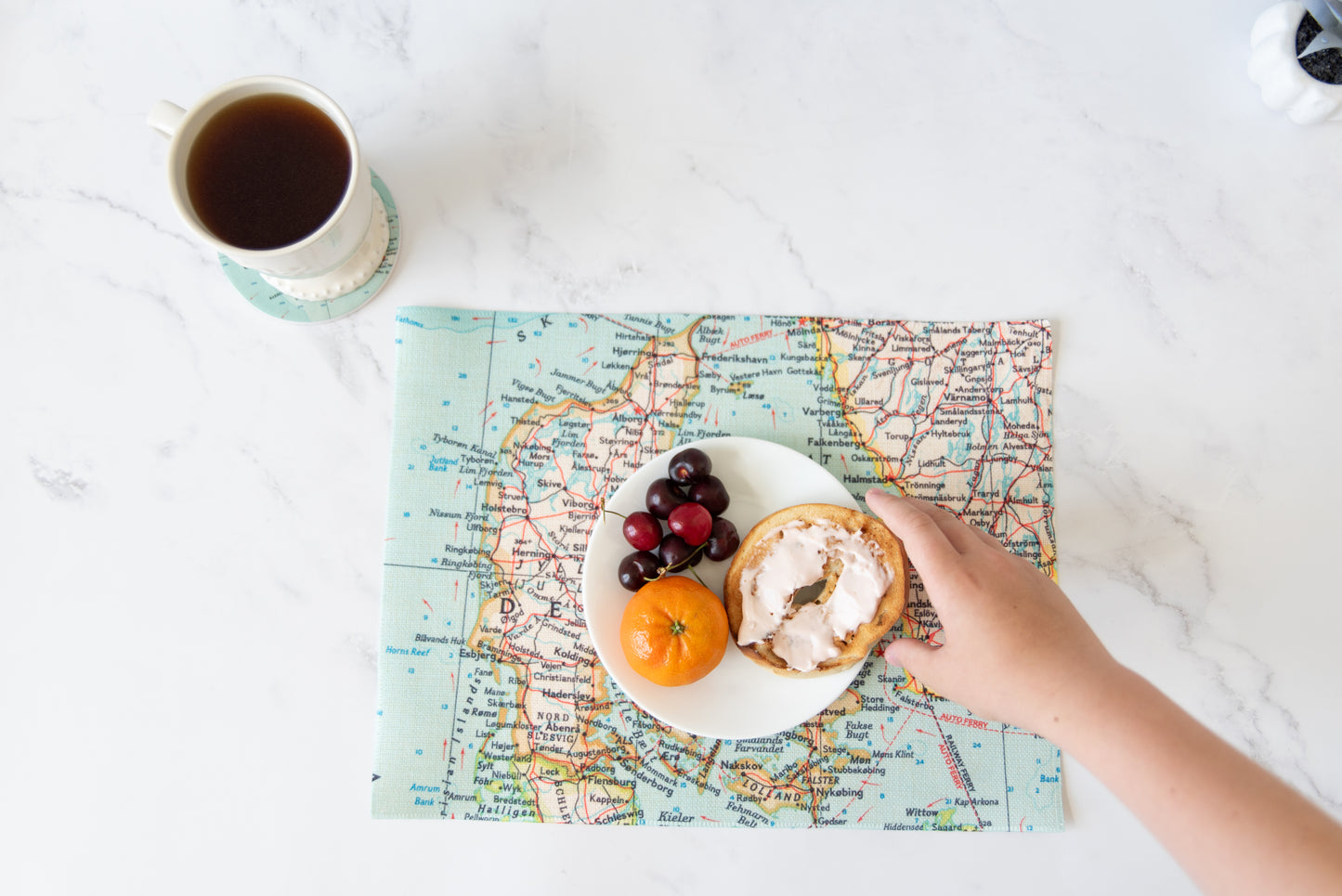 Cincinnati Ohio Vintage Map Placemats | Cincinnati Ohio Set of 4 Table Placemats