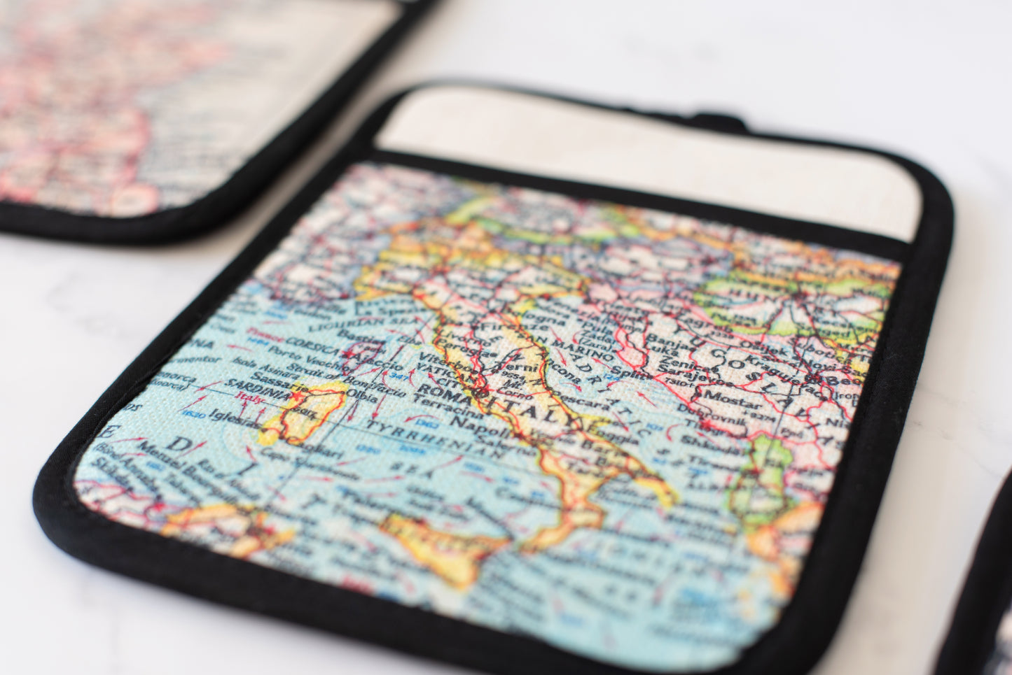 Custom Map Hot Pad / Pot Holder – Personalized Kitchen Gift | Made to Order