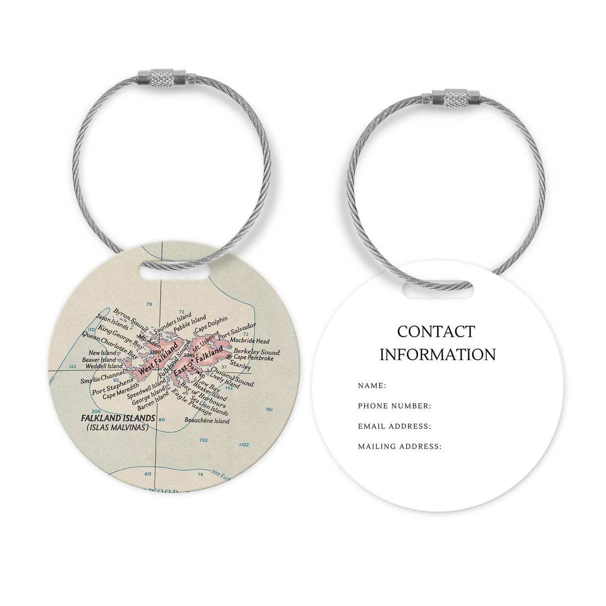 Falkland Islands Map Luggage Tag