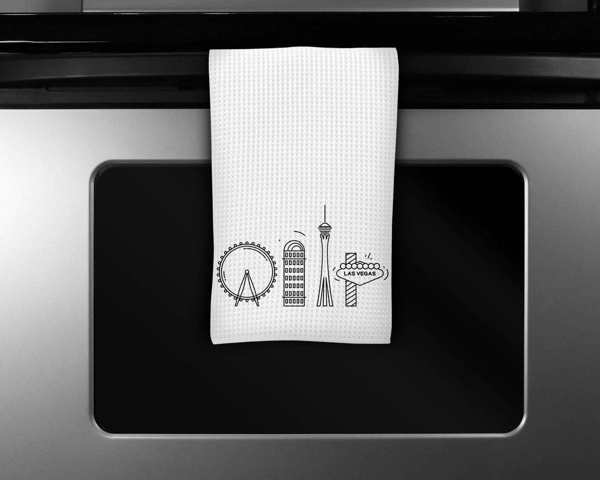 Las Vegas Nevada Skyline tea towel