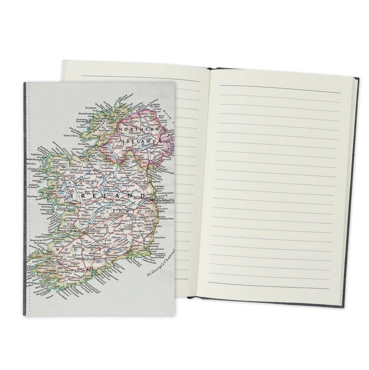 Ireland Vintage Map Travel Journal