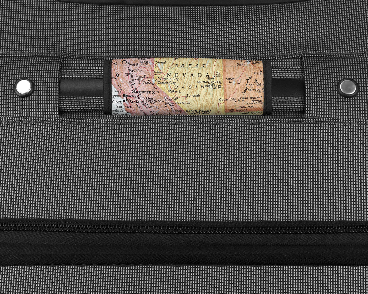 Nevada Map Luggage Tag and Handle Wrap view 3