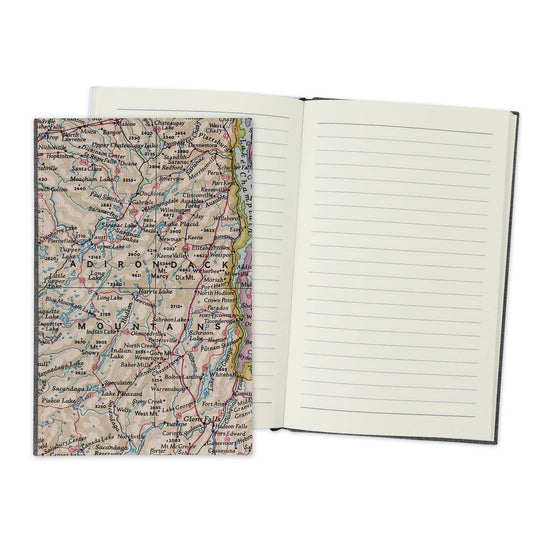 Adirondack Mountains Vintage Map Travel Journal