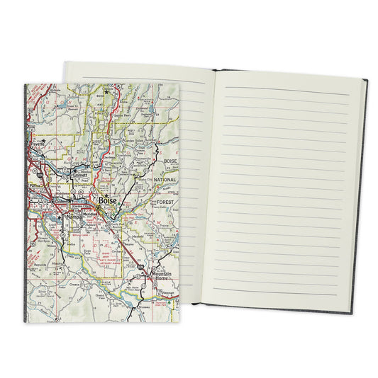 Boise Idaho Vintage Map Travel Journal