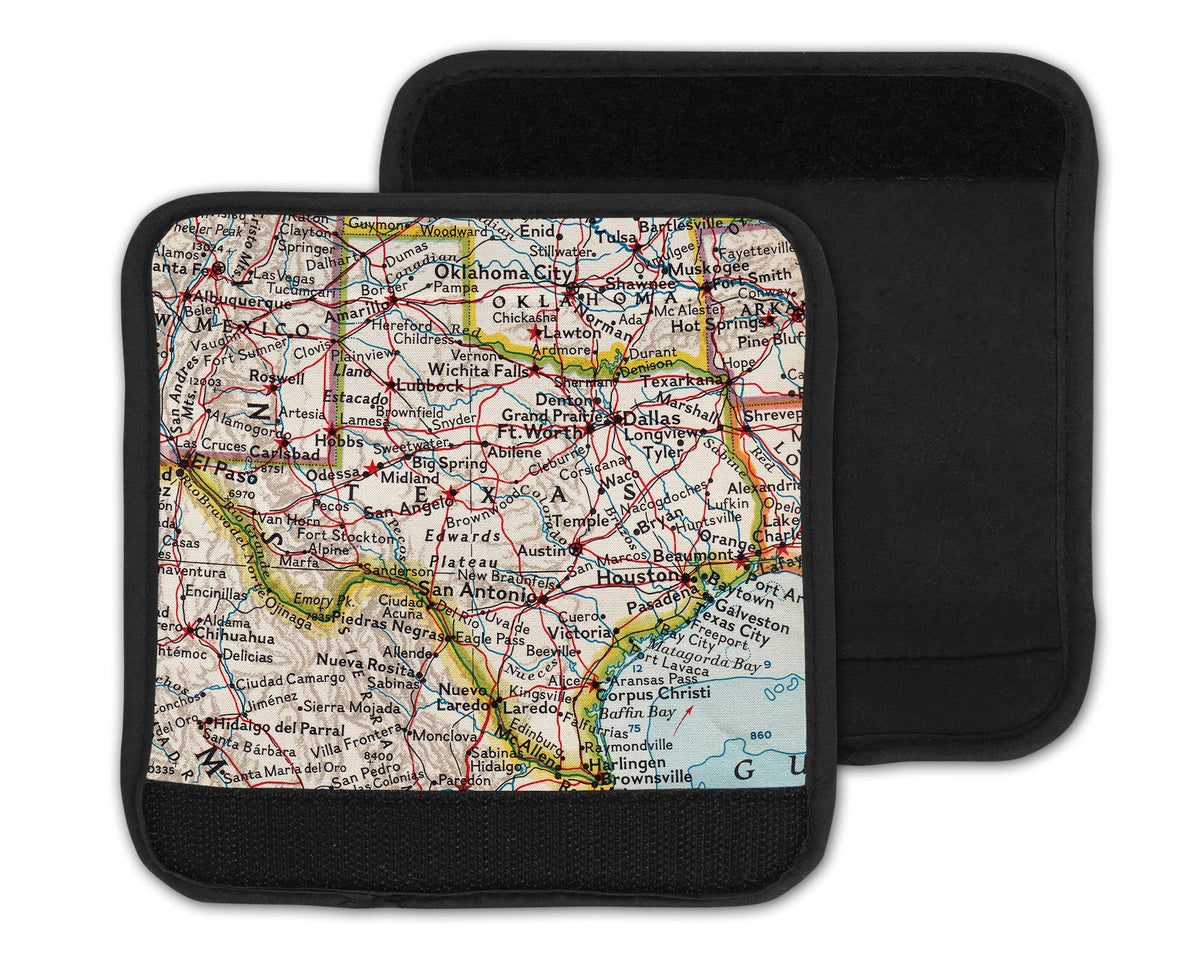Texas Map Suitcase Spotter Luggage Handle Wrap