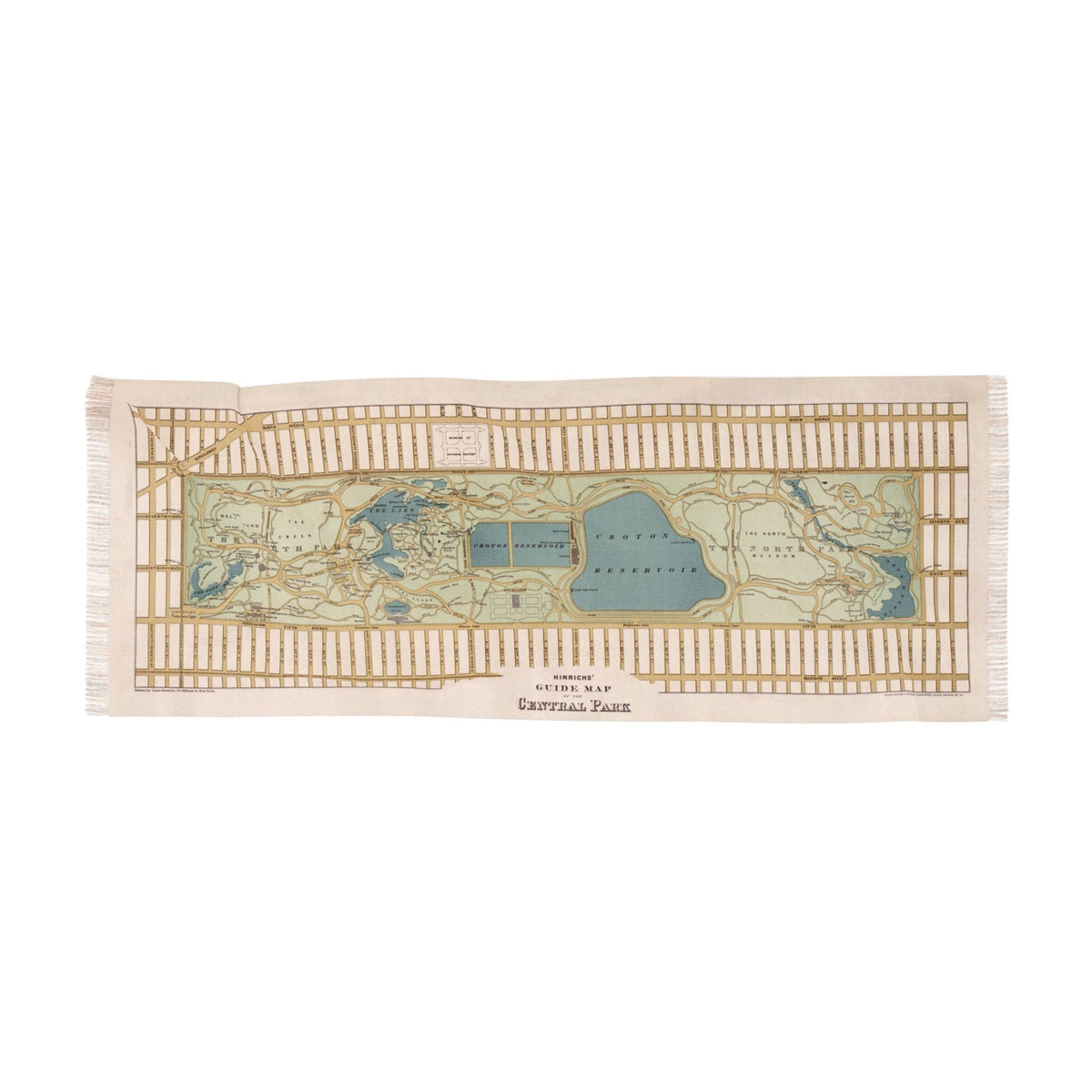 Central Park New York Map Travel Scarf