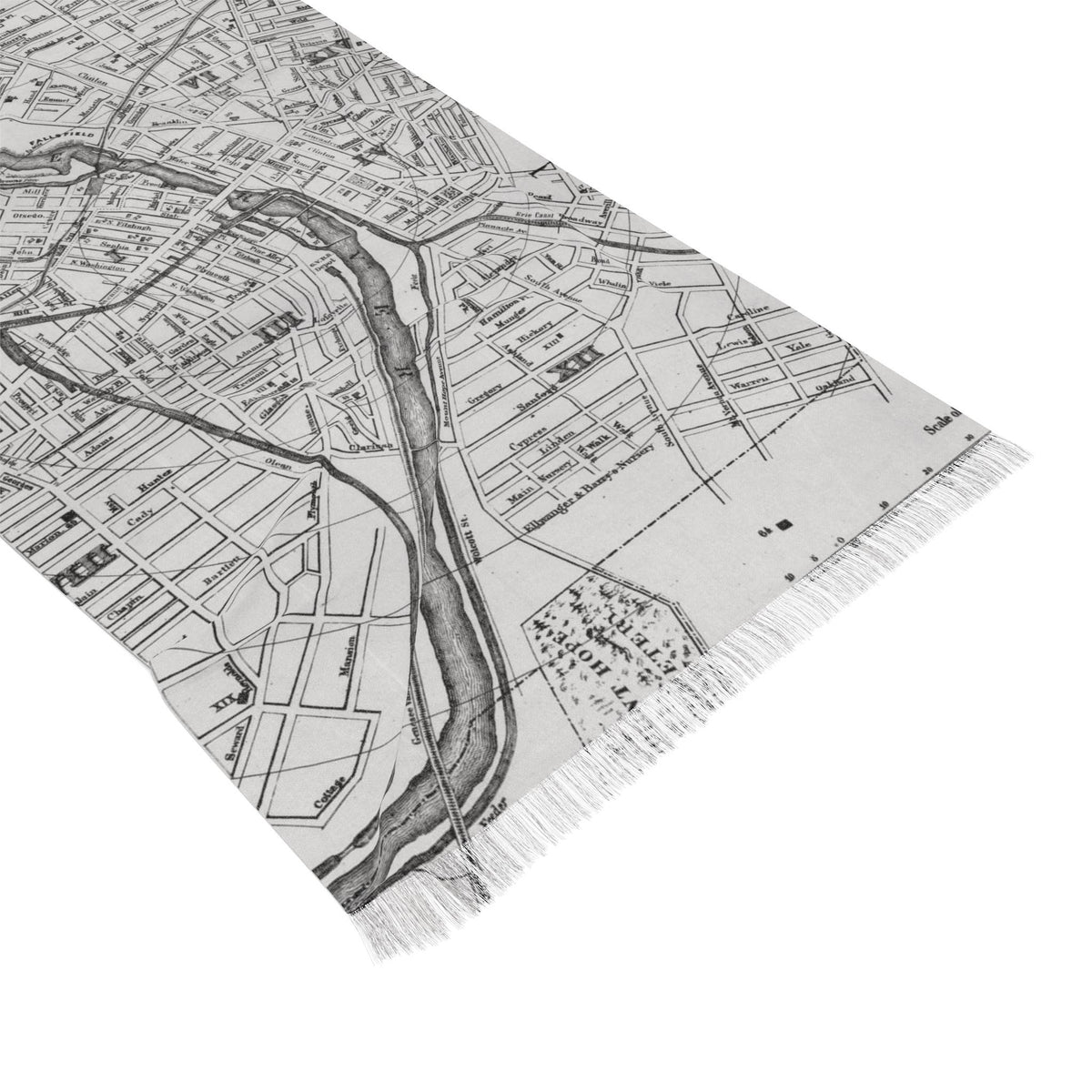 Rochester New York Map Travel Scarf view 2