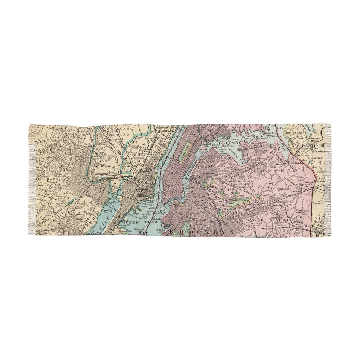 Metropolitan New York City Map Travel Scarf view 2