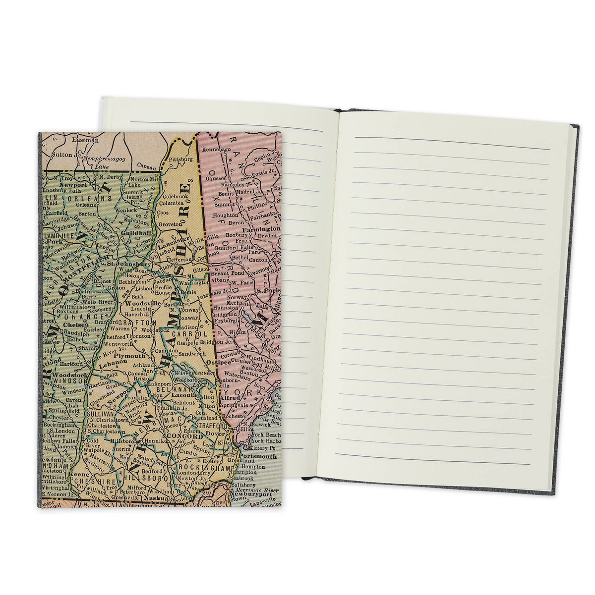 New Hampshire Vintage Map Travel Journal
