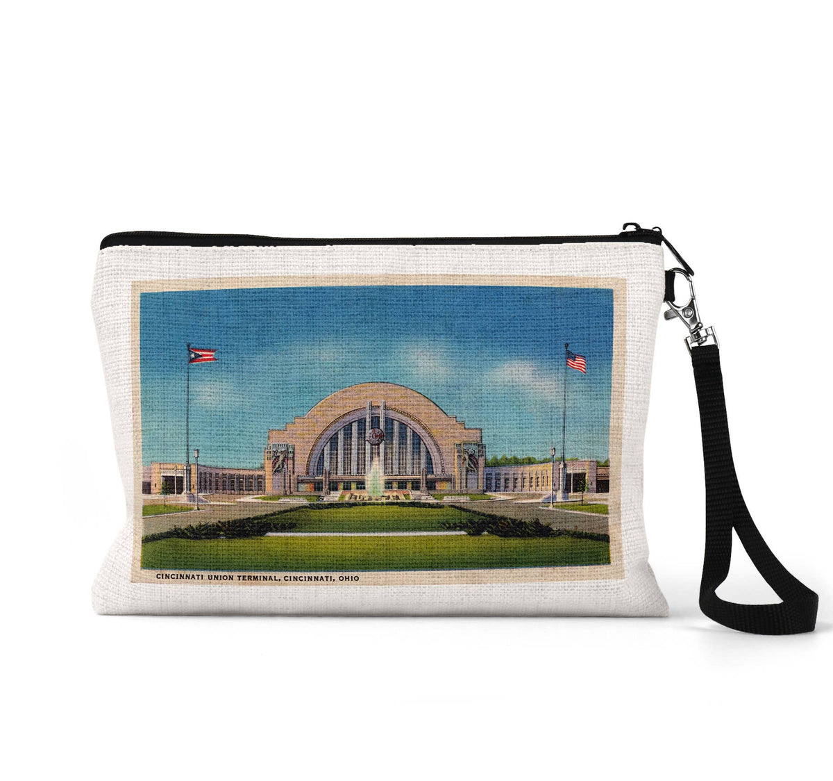Union Terminal Cincinnati wristlet travel pouch