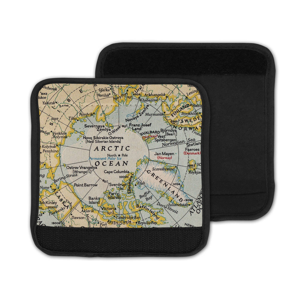 Arctic Map Luggage Tag and Handle Wrap view 3