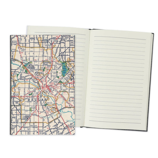 Dallas Texas Vintage Map Travel Journal