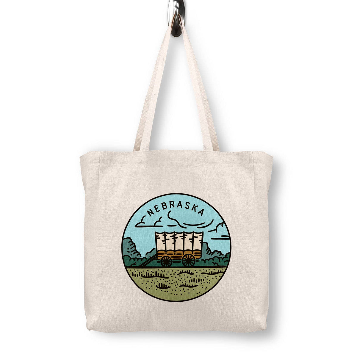 Nebraska Canvas Tote Bag
