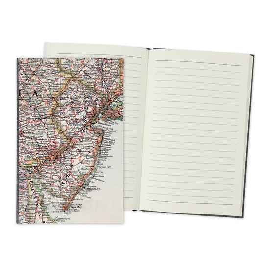 New Jersey Vintage Map Travel Journal