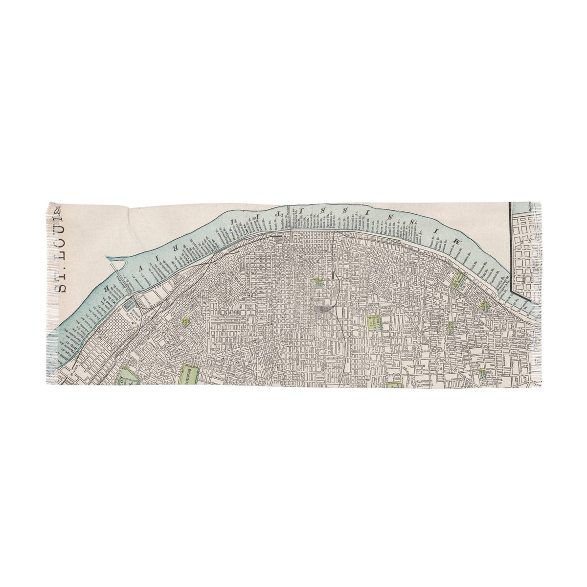 St Louis Missouri Map Travel Scarf view 2