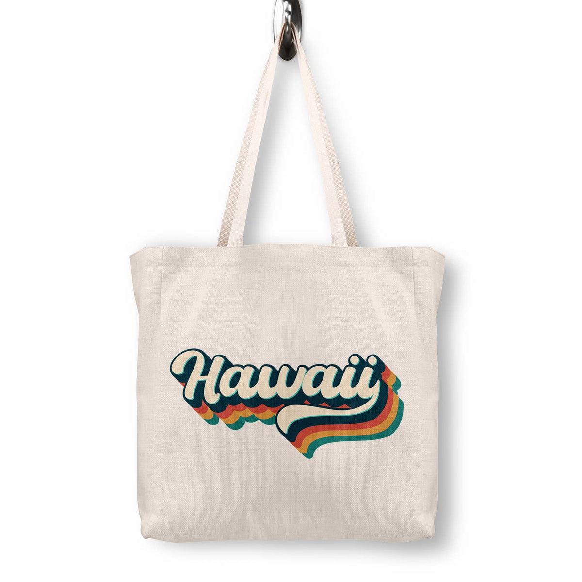 Retro Hawaii Canvas Tote Bag