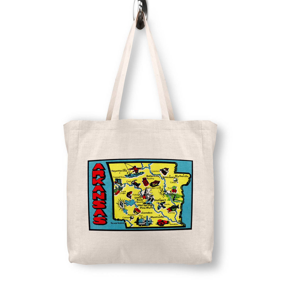 Arkansas Canvas Tote Bag