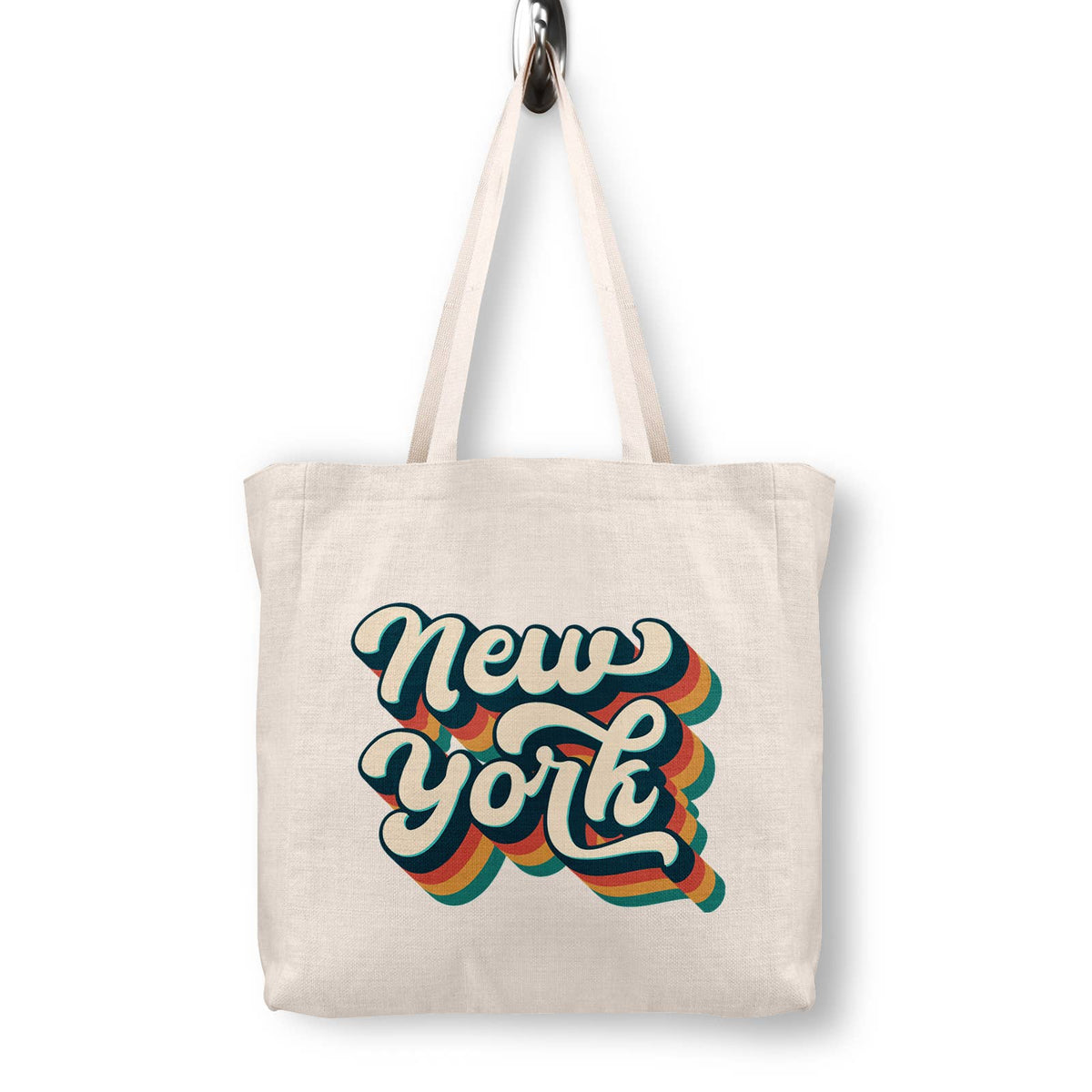 New York canvas tote bag