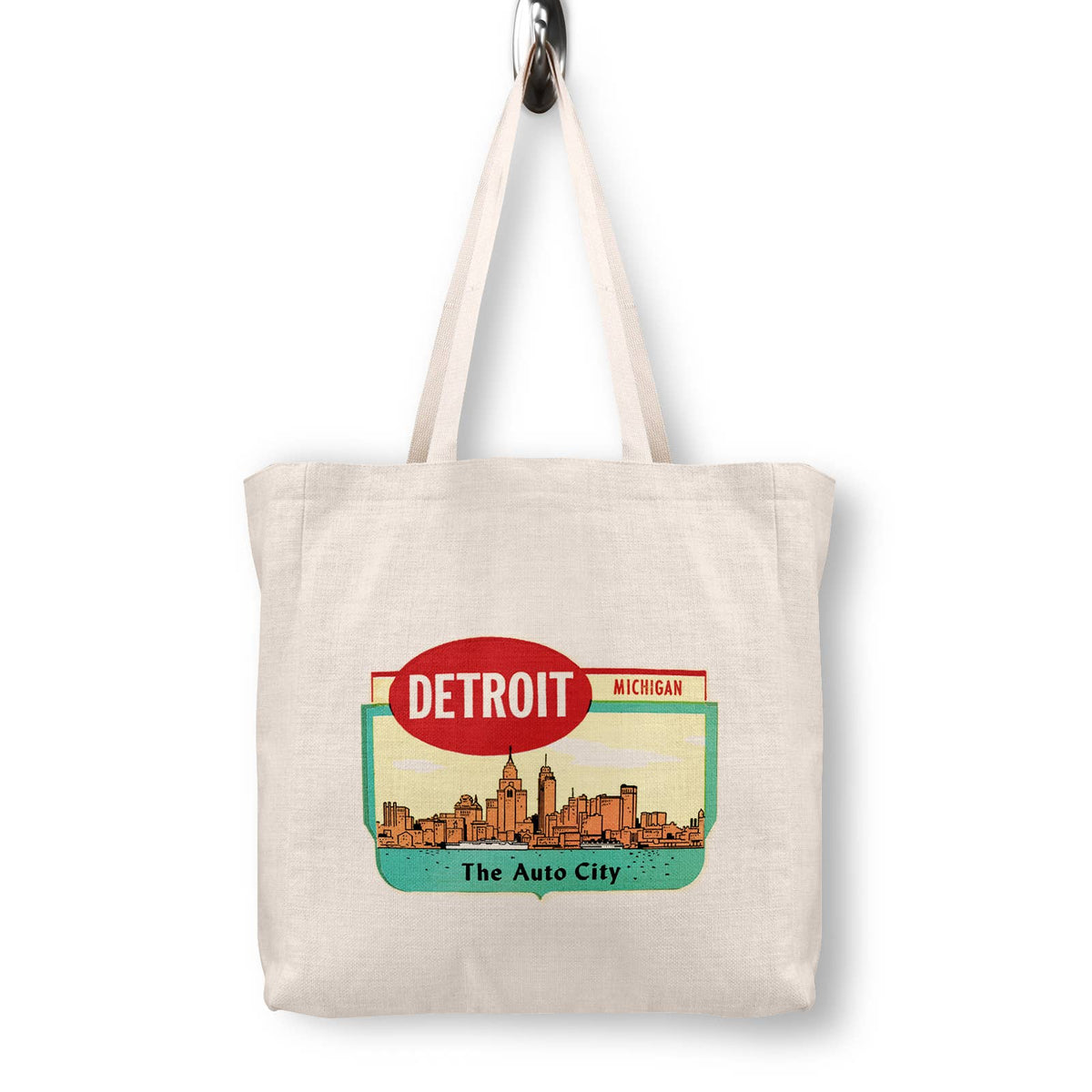 Detroit Michigan Canvas Tote Bag