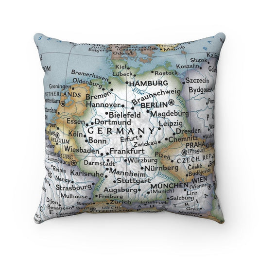 Germany vintage map pillow