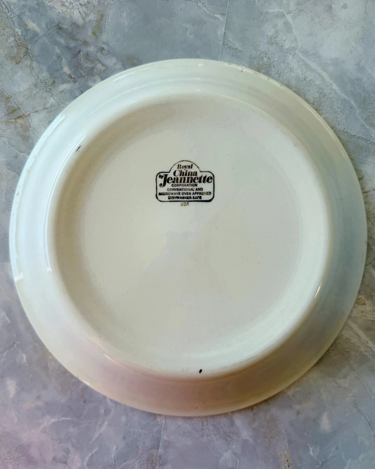 Vintage Royal China Cheesecake Recipe Pie Dish | 1980s Ceramic Bakeware
