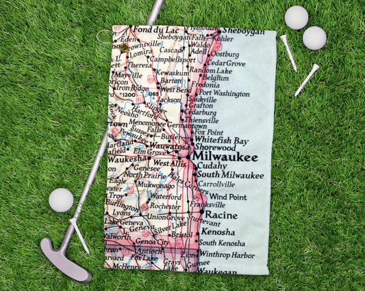 Milwaukee Wisconsin golf towel primary image