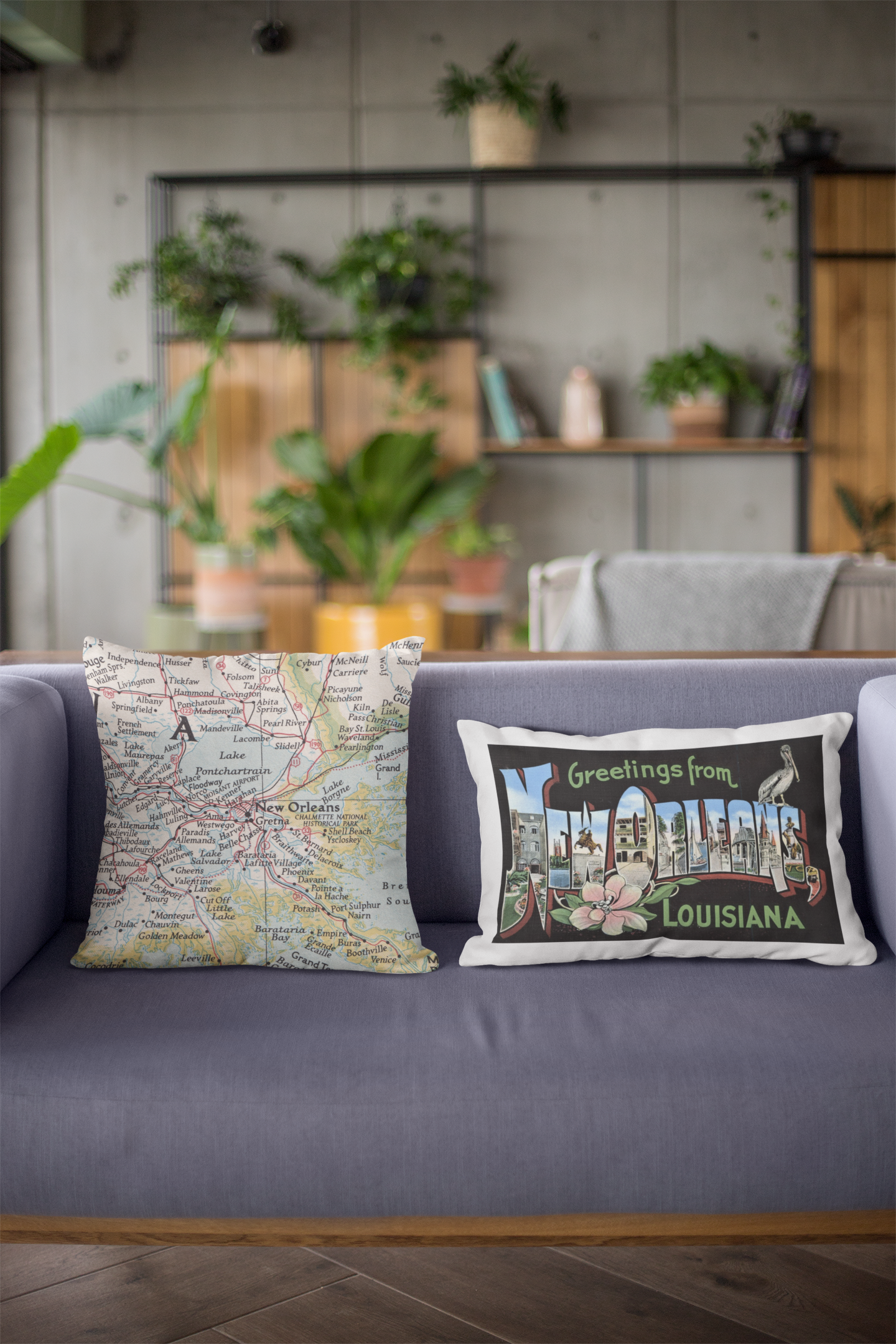 Arkansas Map Pillow | Vintage Arkansas Map Throw Pillow