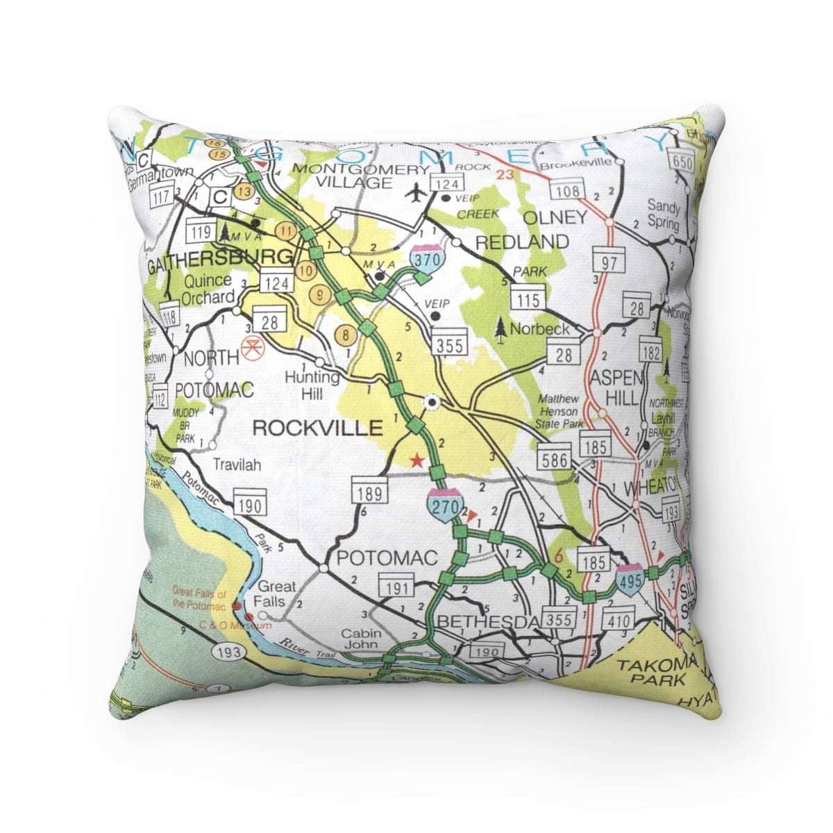 Rockville Maryland pillow