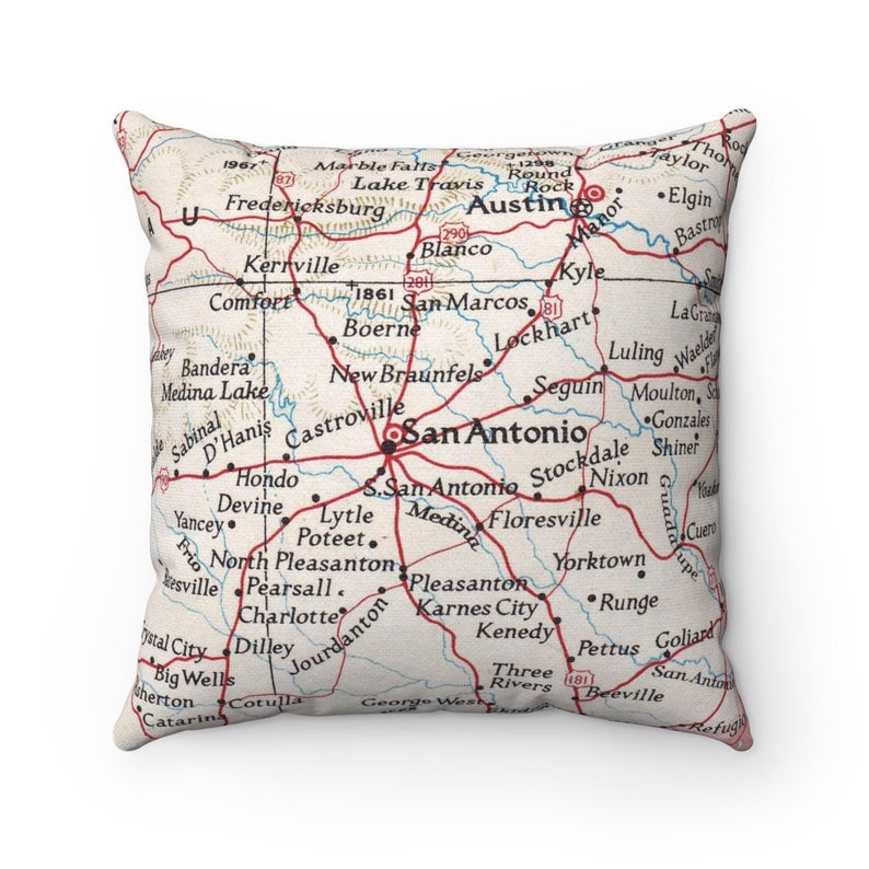 San Antonio Texas pillow