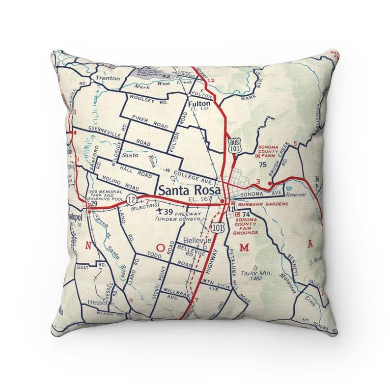 Santa Rosa California pillow