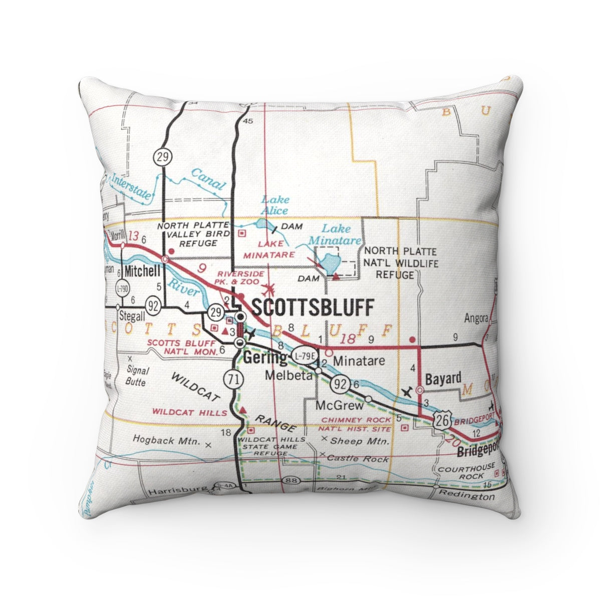 Scottsbluff Nebraska pillow