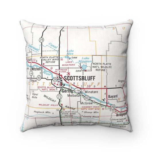 Scottsbluff Nebraska pillow