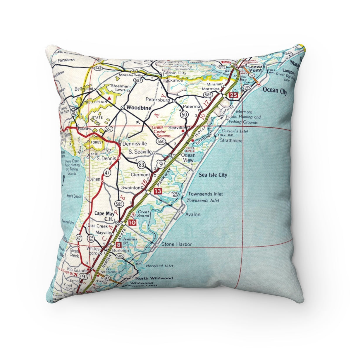 Sea Isle City New Jersey pillow