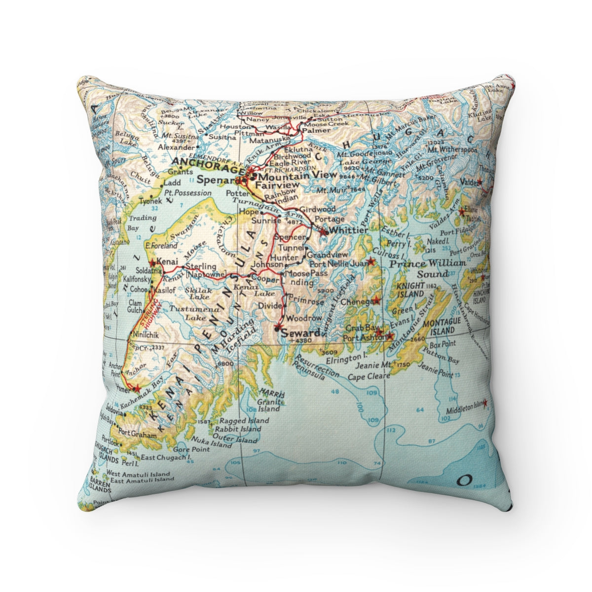 Seward Alaska pillow