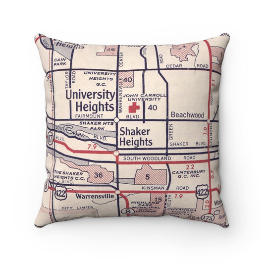 Shaker Heights Ohio pillow
