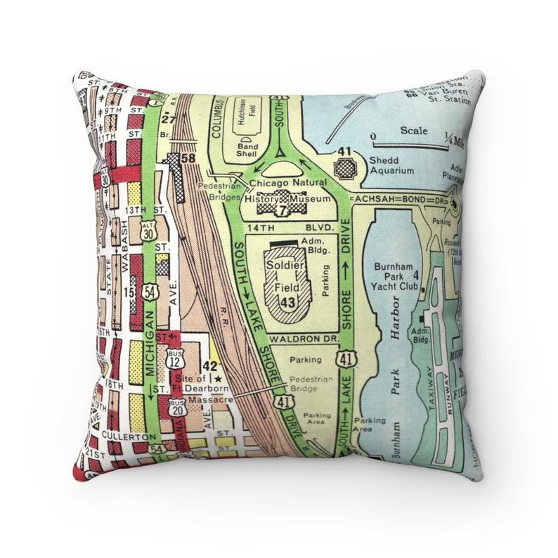 Soldier Field Chicago pillow